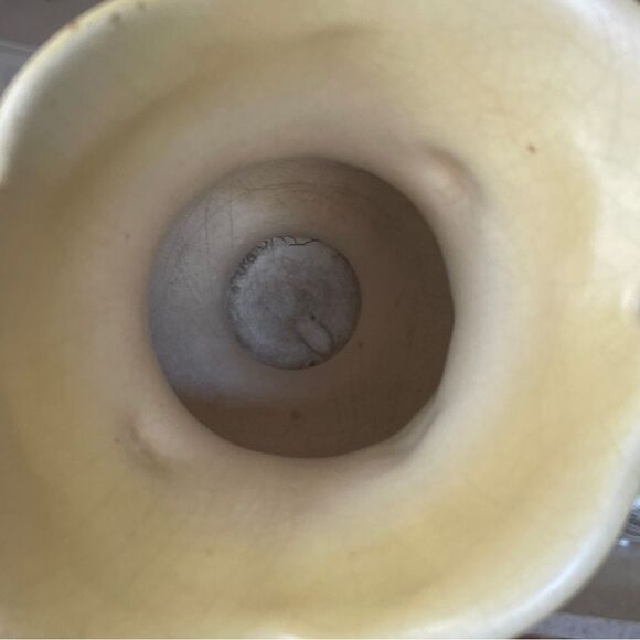 Vintage Hull Art Floral Double Handle Pottery Vase Pink Yellow Pink Green - Picture 9 of 14